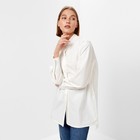 Рубашка женская MINAKU: Casual Collection, размер 42, белый - Фото 4