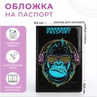 Обложка для паспорта, цвет чёрный - фото 3057465