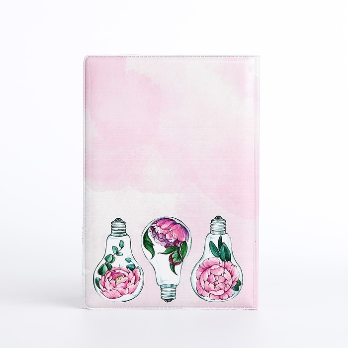 Обложка для паспорта, цвет розовый - фото 1907571546
