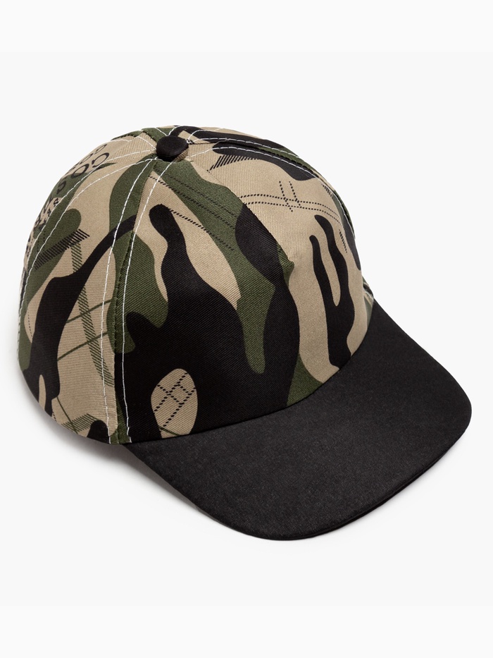 Кепка для мальчика MINAKU «Камуфляж», бежево-чёрная, размер 50-52 (3-5 лет) - Фото 1