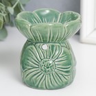 Аромалампа для эфирных масел «Нежный цветок», керамика, 8×8×8 см, МИКС - Фото 3