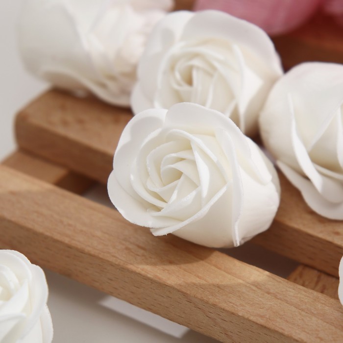 Розы мыльные белые, набор 81 шт - фото 1907571597