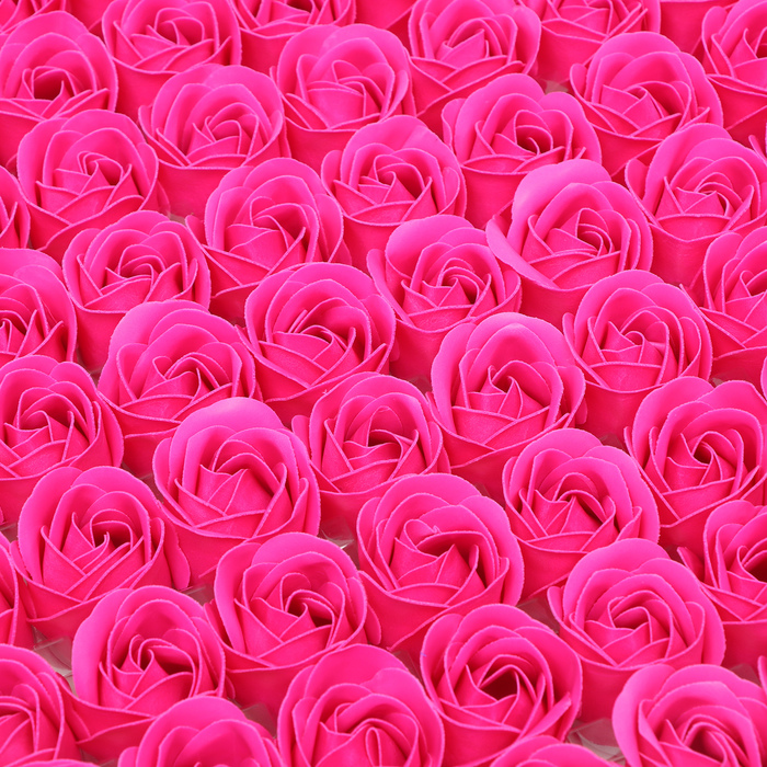 Розы мыльные фуксия, набор 81 шт - фото 1907571600