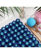 Мыльные розы бело-синие, набор 81 шт. в коробке - Фото 4