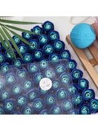 Мыльные розы бело-синие, набор 81 шт. в коробке - Фото 7