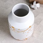 Ваза «Мрамор», 18×13 см, керамика, белая - фото 38947058