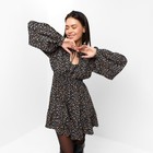 Платье мини женское MIST, размер 46, чёрное  (артикул 9295690)  большой выбор товаров оптом и в розницу по низким ценам с доставкой