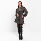 Платье мини женское MIST, размер 46, чёрное  (артикул 9295690)  большой выбор товаров оптом и в розницу по низким ценам с доставкой