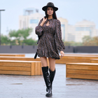 Платье мини женское MIST, размер 46, чёрное  (артикул 9295690)  большой выбор товаров оптом и в розницу по низким ценам с доставкой