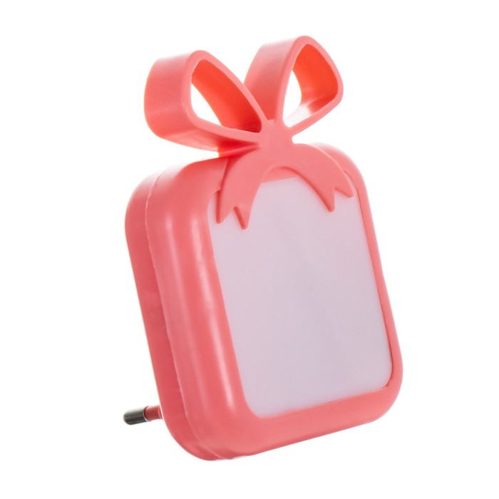 Ночник "Подарок" 4xLED розовый 6,5х5,5х9 см RISALUX - фото 1906124517