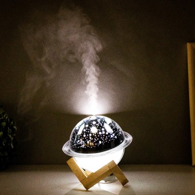 Ночник с увлажнителем воздуха  "Космос" проектор, LED USB АКБ RISALUX