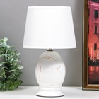 Настольная лампа «Сенди» E14 40 Вт белый 18×18×29 см RISALUX - Фото 1