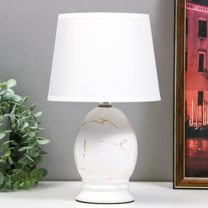 Настольная лампа «Сенди» E14 40 Вт белый 18×18×29 см RISALUX - Фото 1