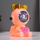 Ночник-увлажнитель Мишка космонавт LED USB белый 12х12х16,5 см 7823696