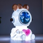 Ночник-увлажнитель Мишка космонавт LED USB белый 12х12х16,5 см - фото 9590499
