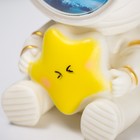 Ночник-увлажнитель Мишка со звездой LED USB белый 12х12х16,5 см RISALUX - фото 6744632