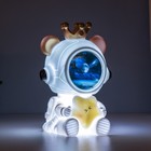 Ночник-увлажнитель Мишка со звездой LED USB белый 12х12х16,5 см RISALUX - фото 6744625
