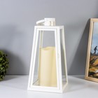 Ночник Свеча LED от батареек 3хААА белый 15,8х15,8х32,5 см RISALUX - фото 31541787