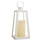 Ночник Свеча LED от батареек 3хААА белый 15,8х15,8х32,5 см RISALUX - фото 31541796