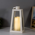 Ночник Свеча LED от батареек 3хААА белый 15,8х15,8х32,5 см RISALUX - фото 31541788