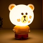 Настольная лампа Мишки E14 15Вт бело-желтый 10х15х19,5 см RISALUX - Фото 3