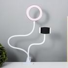 Настольная лампа Октопус LED USB розовый 11х63 см RISALUX 7842106 - фото 14394681