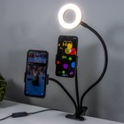 Настольная лампа Октопус LED USB черный 9х63 см RISALUX - фото 21896761