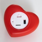 Фигурка светящаяся RISALUX «Сердце с цветочком», LED-ночник, красный, 3.2×6×6.5 см - Фото 6