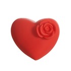 Фигурка светящаяся RISALUX «Сердце с цветочком», LED-ночник, красный, 3.2×6×6.5 см - Фото 7