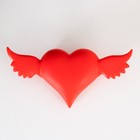Ночник Сердце с крыльями LED красный 7х14,3х3,8 см RISALUX - Фото 4