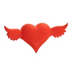 Ночник Сердце с крыльями LED красный 7х14,3х3,8 см RISALUX - Фото 6