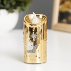 Светодиодная свеча, ночник LED RISALUX «Новый год», от батареек, 3.8×3.8×7.5 см, МИКС - Фото 5
