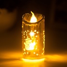 Светодиодная свеча, ночник LED RISALUX «Новый год», от батареек, 3.8×3.8×7.5 см, МИКС - Фото 7