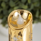 Светодиодная свеча, ночник LED RISALUX «Новый год», от батареек, 3.8×3.8×7.5 см, МИКС - Фото 8