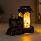 Ночник Новогодний экспресс LED от батареек черный с золотой патиной 6х12,5х11,5 см RISALUX - Фото 4