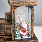 Ночник Новогодний экспресс LED от батареек черный с золотой патиной 6х12,5х11,5 см RISALUX - фото 21896852