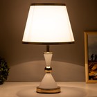 Настольная лампа "Елизавета" E27 40Вт бело-золотой 25х25х37 см RISALUX - Фото 3