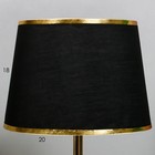 Настольная лампа RISALUX «Алессандра», E27, 40 Вт, чёрная, 25×25×30 см  (артикул 7879376)  большой выбор товаров оптом и в розницу по низким ценам с доставкой