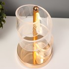 Настольная лампа "Спираль" LED 5Вт золото 11х11х25 см RISALUX - Фото 4