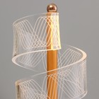 Настольная лампа "Спираль" LED 5Вт золото 11х11х25 см RISALUX - Фото 5