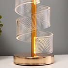 Настольная лампа "Спираль" LED 5Вт золото 11х11х25 см RISALUX - Фото 6