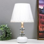 Настольная лампа "Беатриса" E27 40Вт белый 25х25х33 см - фото 306527507