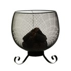 Ночник "Пламя" LED от батареек черный 17,5х17,5х19 см - фото 24383916