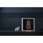 Световая картина-ночник "Ананас" LED USB от батареек 3хАА белый 24,5х24,5х3,5 см RISALUX 7906930 - фото 16386108