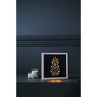 Световая картина-ночник "Ананас" LED USB от батареек 3хАА белый 24,5х24,5х3,5 см RISALUX 7906930 - фото 16386110