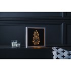 Световая картина-ночник "Ананас" LED USB от батареек 3хАА белый 24,5х24,5х3,5 см RISALUX 7906930 - фото 16386112