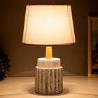 Настольная лампа "Сандра" Е14 40Вт бело-серый 22х22х36 см RISALUX - фото 21897329