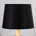 Настольная лампа "Сандра" Е14 40Вт черный 22х22х36 см RISALUX - Фото 5