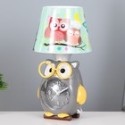 Настольная лампа "Сова" Е14 15Вт МИКС 13х13х30 см RISALUX - фото 23111950