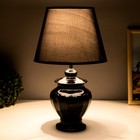 Настольная лампа "Версалия" E27 40Вт черный 25х25х40 см RISALUX - фото 21897452